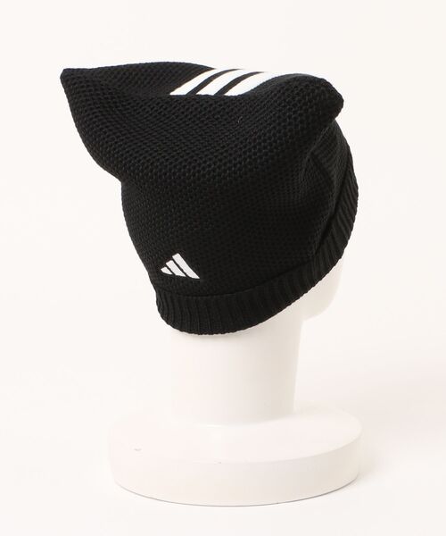 adidas(アディダス)の「【adidas/アディダス】ネコミミニットキャップ(ニットキャップ/ビーニー・レディース・ブラック/ホワイト・FREE)」の3枚目の写真