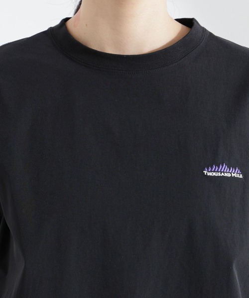 THOUSAND MILE(サウザンドマイル)の「THOUSAND MILE/フレンチスリーブシャツ ワイドパンツセット(ワンピース・レディース・ブラック/チャコール・FREE)」の20枚目の写真
