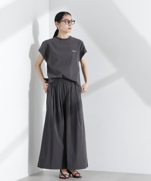 THOUSAND MILE(サウザンドマイル)の「THOUSAND MILE/フレンチスリーブシャツ ワイドパンツセット(ワンピース・レディース・ブラック/チャコール・FREE)」の12枚目の写真