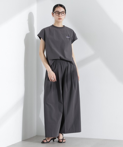 THOUSAND MILE(サウザンドマイル)の「THOUSAND MILE/フレンチスリーブシャツ ワイドパンツセット(ワンピース・レディース・ブラック/チャコール・FREE)」の13枚目の写真