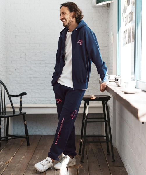 seventy seven(セブンティセブン)の「mpa3771-middle onz zip up sweat hoodie (77arch) ジップアップパーカー(パーカー・メンズ・ネイビー/ブラック×ホワイト/ブラック×ゴールド・S/M/L/XL)」の19枚目の写真