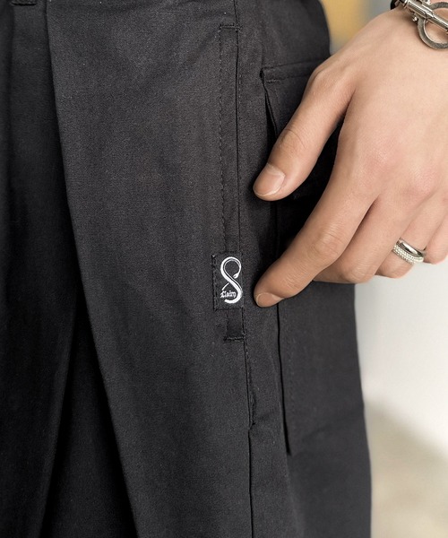 Classical Origin（クラシカルオリジン）の「綿100％ダブルタックデザインバックポケットワイドスラックス／Double Tuck Design Back Pocket Wide Slacks（スラックス・メンズ・チャコールグレー/ブラック・MEDIUM/LARGE/SMALL）」の13枚目の写真