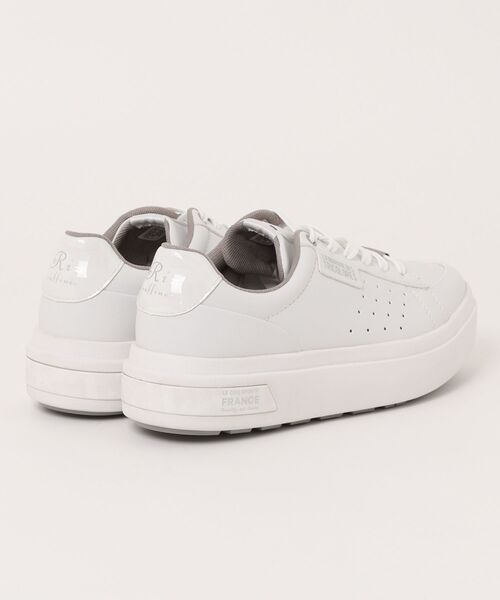 Riz raffinee（リズラフィーネ）の「【le coq sportif×Riz raffinee】晴雨兼用厚底スニーカー（スニーカー・レディース・ブラック/ホワイト/ベージュ・23cm/23.5cm/24.5cm/24cm/22.5cm）」の4枚目の写真