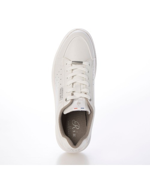 Riz raffinee（リズラフィーネ）の「【le coq sportif×Riz raffinee】晴雨兼用厚底スニーカー（スニーカー・レディース・ブラック/ホワイト/ベージュ・23cm/23.5cm/24.5cm/24cm/22.5cm）」の8枚目の写真