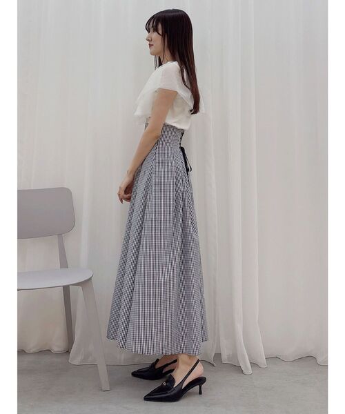 MERCURYDUO(マーキュリーデュオ)の「ギンガムバックレースアップタックフレアスカート(スカート・レディース・その他1/その他・SMALL/MEDIUM)」の5枚目の写真