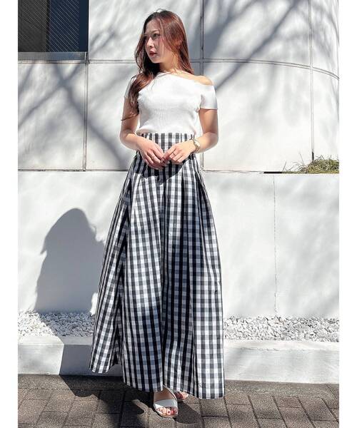 MERCURYDUO(マーキュリーデュオ)の「ギンガムバックレースアップタックフレアスカート(スカート・レディース・その他1/その他・SMALL/MEDIUM)」の7枚目の写真