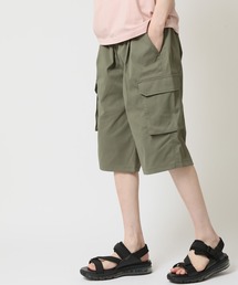 T100ストレッチ リラックスカーゴハーフパンツ