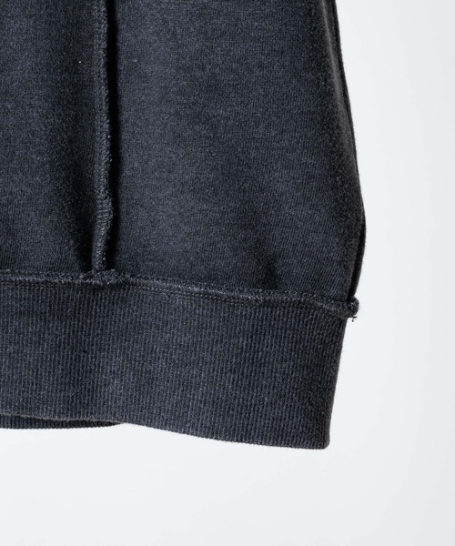 KUUUPY（クーピー）の「Chemical-Wash Sleeveless Zip Hoodie - ケミカル加工 ノースリーブジップパーカー（パーカー・メンズ・ブラック・SMALL/MEDIUM/LARGE）」の20枚目の写真