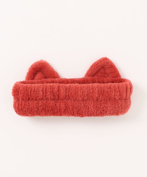 VIBGYOR Women（ヴィブジョー　ウィメン）の「【urge select】《アニマルシリーズ》ふわふわ ねこ耳 ヘアバンド（ヘアバンド・レディース・オフホワイト/レッド/ベージュ/ネイビー・FREE）」の8枚目の写真