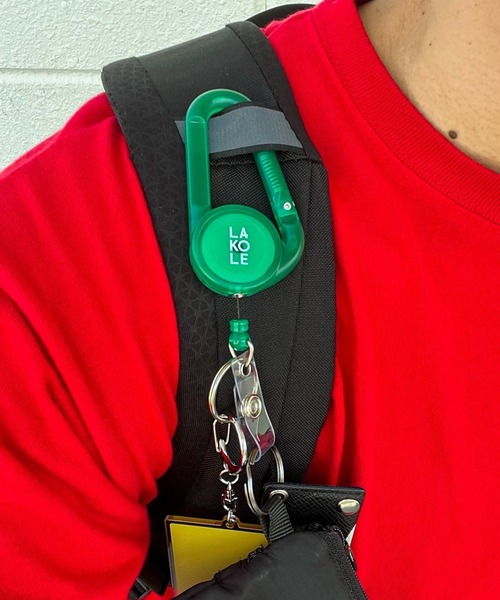 クリアリール付きカラビナ / 326672（キーホルダー）｜LAKOLE（ラコレ