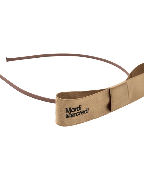 Mardi Mercredi（マルディメクルディ）の「HAIR BAND RIBBON（ヘアバンド・レディース・ブラック/ブラウン/レッド/ネイビー・FREE）」の7枚目の写真