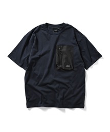 【TAION(タイオン)】〈ユニセックス〉マウンテン クルーネックポケット Tシャツ