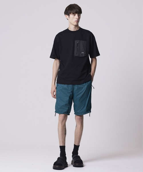 TAION（タイオン）の「【TAION(タイオン)】〈ユニセックス〉マウンテン クルーネックポケット Tシャツ（Tシャツ/カットソー・メンズ・ダークパープル/ブルーグリーン/オフホワイト/ダークネイビー/ブラック系その他7・S/M/L/XS/XL）」の12枚目の写真