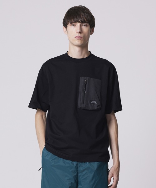 TAION（タイオン）の「【TAION(タイオン)】〈ユニセックス〉マウンテン クルーネックポケット Tシャツ（Tシャツ/カットソー・メンズ・ダークパープル/ブルーグリーン/オフホワイト/ダークネイビー/ブラック系その他7・S/M/L/XS/XL）」の16枚目の写真