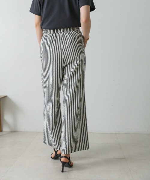 Bou Jeloud(ブージュルード)の「ストライプサッカーパンツ(その他パンツ・レディース・グレー/ブラウン/ブラック・38)」の9枚目の写真