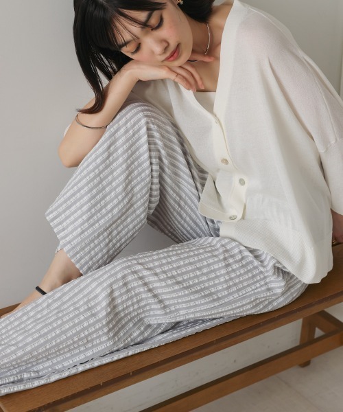 Bou Jeloud(ブージュルード)の「ストライプサッカーパンツ(その他パンツ・レディース・グレー/ブラウン/ブラック・38)」の13枚目の写真