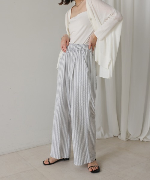 Bou Jeloud(ブージュルード)の「ストライプサッカーパンツ(その他パンツ・レディース・グレー/ブラウン/ブラック・38)」の16枚目の写真