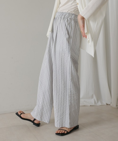 Bou Jeloud(ブージュルード)の「ストライプサッカーパンツ(その他パンツ・レディース・グレー/ブラウン/ブラック・38)」の18枚目の写真