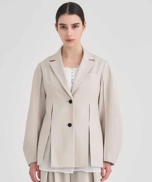 RITAN(リタン)の「【RITAN/リタン】Perform Tailord Jacket/パフォームテーラードジャケット(テーラードジャケット・レディース・ライトベージュ/ブラック・FREE)」の16枚目の写真