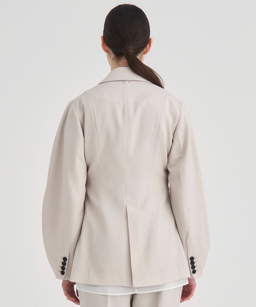 RITAN(リタン)の「【RITAN/リタン】Perform Tailord Jacket/パフォームテーラードジャケット(テーラードジャケット・レディース・ライトベージュ/ブラック・FREE)」の6枚目の写真