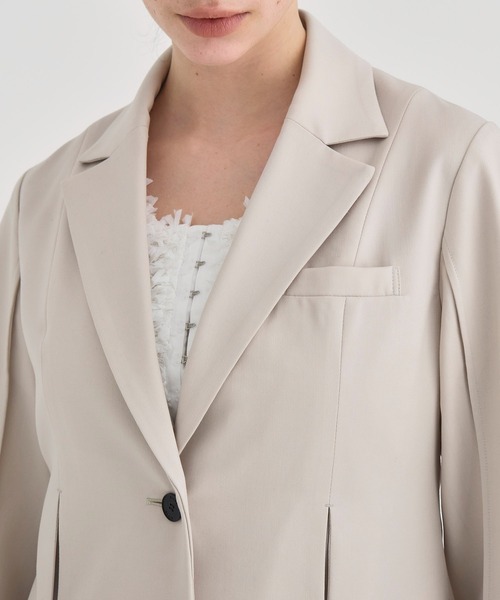 RITAN(リタン)の「【RITAN/リタン】Perform Tailord Jacket/パフォームテーラードジャケット(テーラードジャケット・レディース・ライトベージュ/ブラック・FREE)」の7枚目の写真