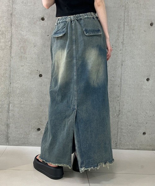 GLAMOROUS JANE(グラマラスジェーン)の「切替デニムロングスカート(デニムスカート・レディース・ブルー・S/M/L)」の9枚目の写真