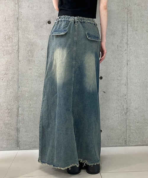 GLAMOROUS JANE(グラマラスジェーン)の「切替デニムロングスカート(デニムスカート・レディース・ブルー・S/M/L)」の10枚目の写真