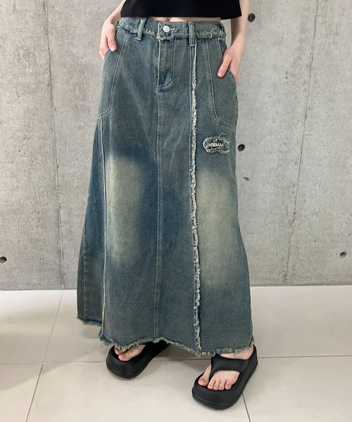 GLAMOROUS JANE(グラマラスジェーン)の「切替デニムロングスカート(デニムスカート・レディース・ブルー・S/M/L)」の12枚目の写真