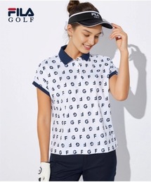 FILA GOLF カノコ半袖ポロシャツ(吸汗速乾・接触冷感・UVカット)