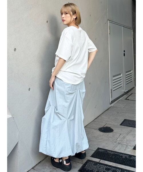 MURUA（ムルーア）の「グラフィックオーバーTシャツ（Tシャツ/カットソー・レディース・ホワイト/ブラック・FREE）」の18枚目の写真