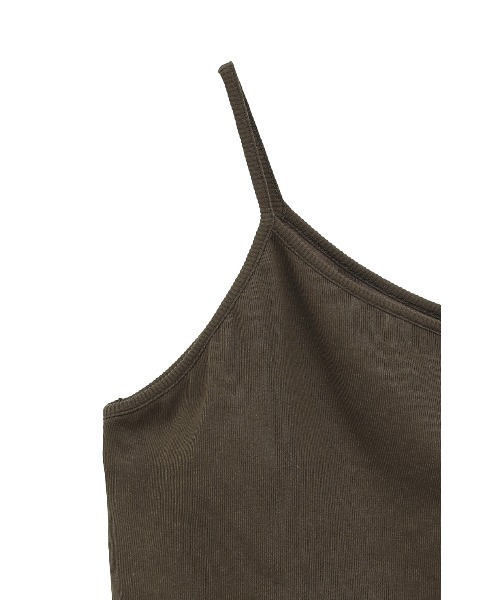 CLANE（クラネ）の「CLANE/クラネ/ONE SHOULDER RIB TANK TOPS（キャミソール・レディース・ホワイト/ブラック/ブラウン・1）」の16枚目の写真