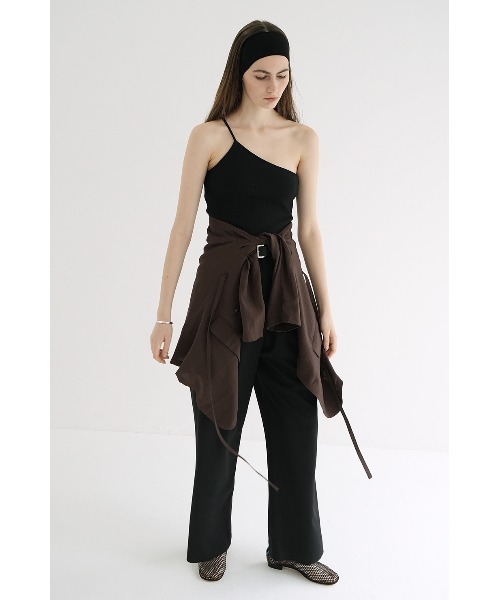 キャミソール CLANE/クラネ/ONE SHOULDER RIB TANK TOPS セール】CLANE/クラネ/ONE SHOULDER RIB TANK TOPS