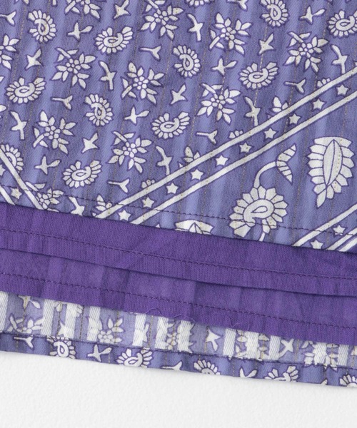 新品✨️タグ付　Saramallika・リゾート風ワンピース ワンピース sara mallika COTTON LUREX SCARF PRINT DRESS