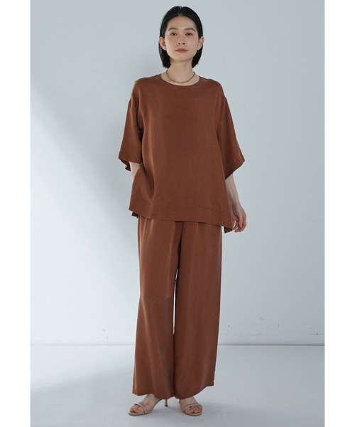 1er Arrondissement（プルミエアロンディスモン）の「【追加】キュプラフィブリルイージーパンツ（その他パンツ・レディース・ブラウン系その他5/ブラウン系その他4/ベージュ系その他・36/38）」の6枚目の写真