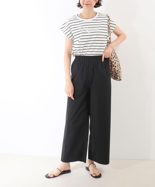 MICO COULIER（ミコクリエ）の「さらノンシームパンツ（その他パンツ・レディース・ブラック/グレイッシュベージュ・36/38）」の3枚目の写真