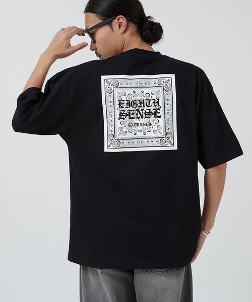 SIDEWAY STANCE(サイドウェイスタンス)の「【SIDEWAY STANCE】ブラックレターロゴ プリント 半袖Tシャツ(Tシャツ/カットソー・メンズ・ブラック/ホワイト系/ブラック系/レッド/ライトグレー系/ホワイト/ブラック系1/カーキ系1/ホワイト系1・SMALL/MEDIUM/X-LARGE/LARGE)」の6枚目の写真