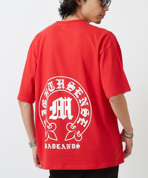 SIDEWAY STANCE(サイドウェイスタンス)の「【SIDEWAY STANCE】ブラックレターロゴ プリント 半袖Tシャツ(Tシャツ/カットソー・メンズ・ブラック/ホワイト系/ブラック系/レッド/ライトグレー系/ホワイト/ブラック系1/カーキ系1/ホワイト系1・SMALL/MEDIUM/X-LARGE/LARGE)」の9枚目の写真