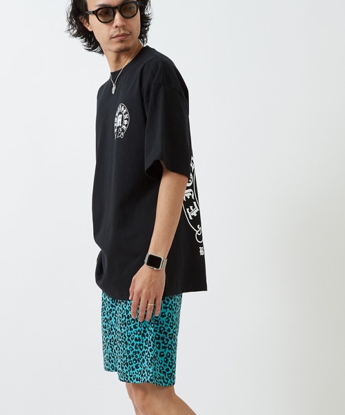SIDEWAY STANCE(サイドウェイスタンス)の「【SIDEWAY STANCE】ブラックレターロゴ プリント 半袖Tシャツ(Tシャツ/カットソー・メンズ・ブラック/ホワイト系/ブラック系/レッド/ライトグレー系/ホワイト/ブラック系1/カーキ系1/ホワイト系1・SMALL/MEDIUM/X-LARGE/LARGE)」の11枚目の写真