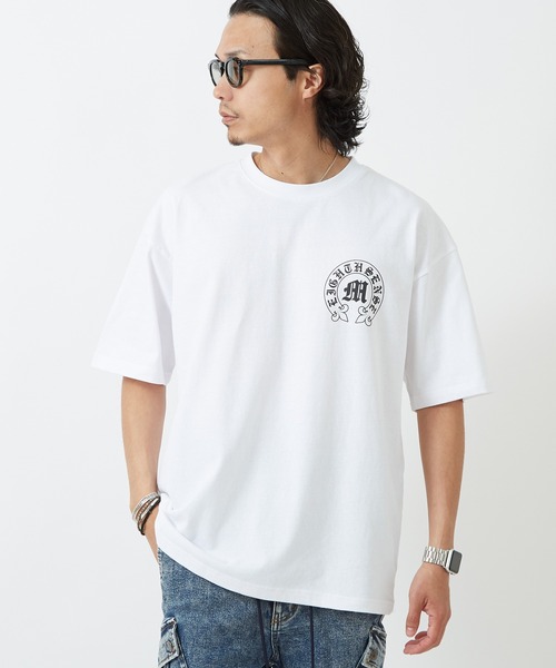 SIDEWAY STANCE(サイドウェイスタンス)の「【SIDEWAY STANCE】ブラックレターロゴ プリント 半袖Tシャツ(Tシャツ/カットソー・メンズ・ブラック/ホワイト系/ブラック系/レッド/ライトグレー系/ホワイト/ブラック系1/カーキ系1/ホワイト系1・SMALL/MEDIUM/X-LARGE/LARGE)」の13枚目の写真