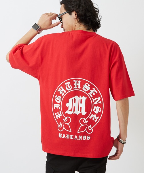 SIDEWAY STANCE(サイドウェイスタンス)の「【SIDEWAY STANCE】ブラックレターロゴ プリント 半袖Tシャツ(Tシャツ/カットソー・メンズ・ブラック/ホワイト系/ブラック系/レッド/ライトグレー系/ホワイト/ブラック系1/カーキ系1/ホワイト系1・SMALL/MEDIUM/X-LARGE/LARGE)」の19枚目の写真