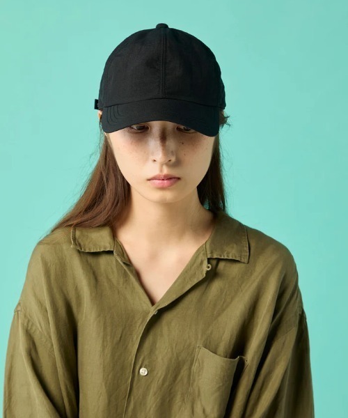 CPH(シーピーエイチ)の「CPH/シーピーエイチ/Deep 6 cap/NYLON TUSSAH(キャップ・メンズ・ブラック/オリーブ系/チャコールグレー・F)」の6枚目の写真