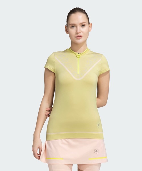 adidas by Stella McCartney(アディダスバイステラマッカートニー)の「adidas by Stella McCartney TrueNature ゴルフシャツ / ハーフジップ / アディダス adidas(Tシャツ/カットソー・レディース・グレー/ピンク/ホワイト/イエロー・LARGE/MEDIUM/SMALL/X-SMALL)」の14枚目の写真