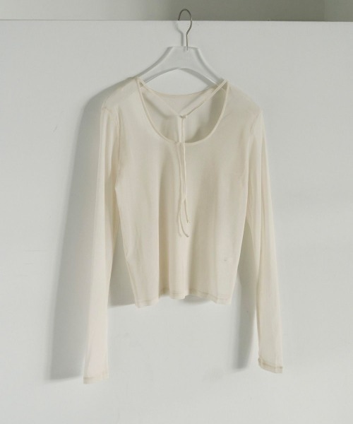 anuke（アンヌーク）の「anuke 2way Sheer Tops 2wayシアートップス