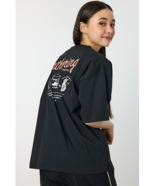 RODEO CROWNS WIDE BOWL（ロデオクラウンズワイドボウル）の「ANIMAL MOTIF Tシャツ（Tシャツ/カットソー・レディース・ブラック/ダークグリーン/ホワイト/イエロー・MEDIUM/LARGE）」の18枚目の写真