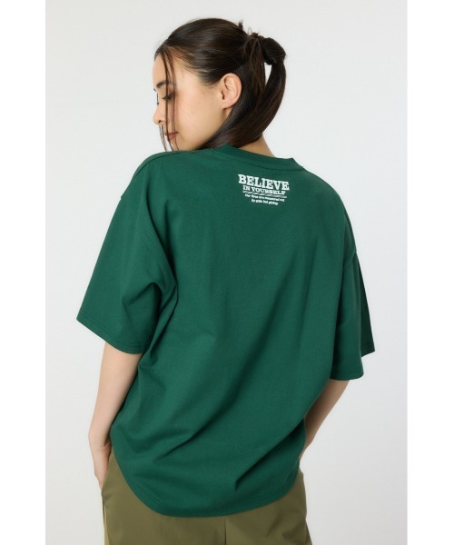RODEO CROWNS WIDE BOWL（ロデオクラウンズワイドボウル）の「ANIMAL MOTIF Tシャツ（Tシャツ/カットソー・レディース・ブラック/ダークグリーン/ホワイト/イエロー・MEDIUM/LARGE）」の7枚目の写真