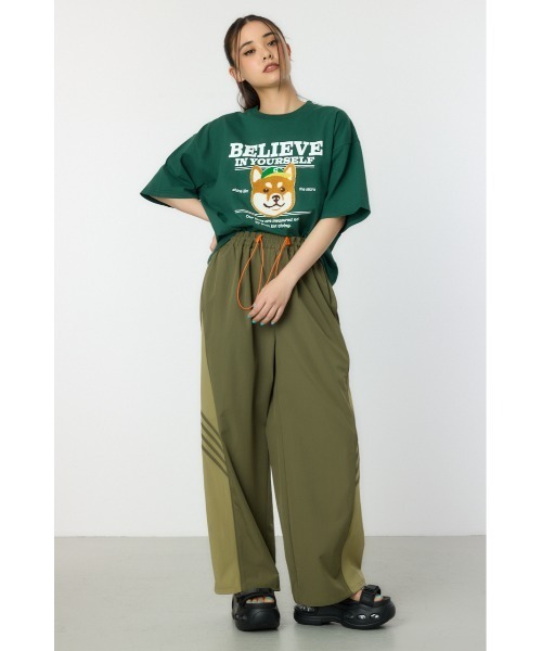 RODEO CROWNS WIDE BOWL（ロデオクラウンズワイドボウル）の「ANIMAL MOTIF Tシャツ（Tシャツ/カットソー・レディース・ブラック/ダークグリーン/ホワイト/イエロー・MEDIUM/LARGE）」の8枚目の写真