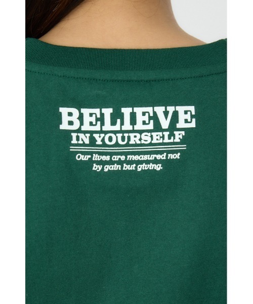 RODEO CROWNS WIDE BOWL（ロデオクラウンズワイドボウル）の「ANIMAL MOTIF Tシャツ（Tシャツ/カットソー・レディース・ブラック/ダークグリーン/ホワイト/イエロー・MEDIUM/LARGE）」の11枚目の写真