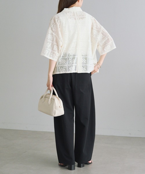 PUAL CE CIN（ピュアルセシン）の「接触冷感+抗菌カーブシルエットカットソーパンツ（その他パンツ・レディース・オートミール/ブラウン/ブラック・FREE）」の14枚目の写真