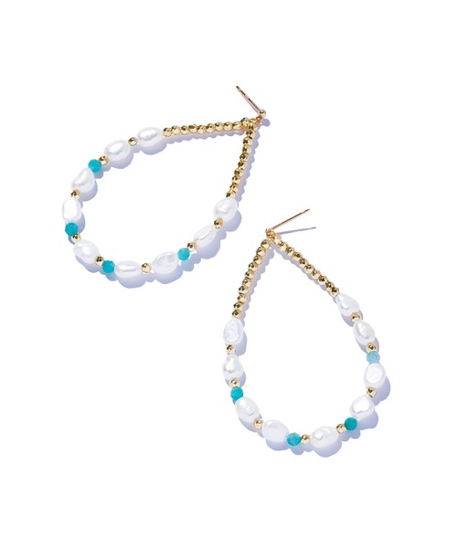 les bon bon】cave pearl pierce/ケイヴ パール ピアス BOB688（ピアス