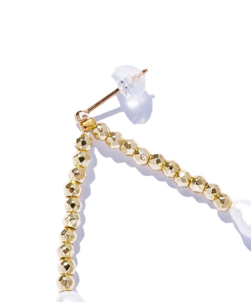 les bon bon】cave pearl pierce/ケイヴ パール ピアス BOB688（ピアス